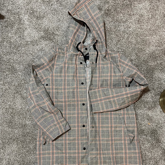Madewell Plaid Brookwood Raincoat (sold out in stores) - Picture 2 of 8